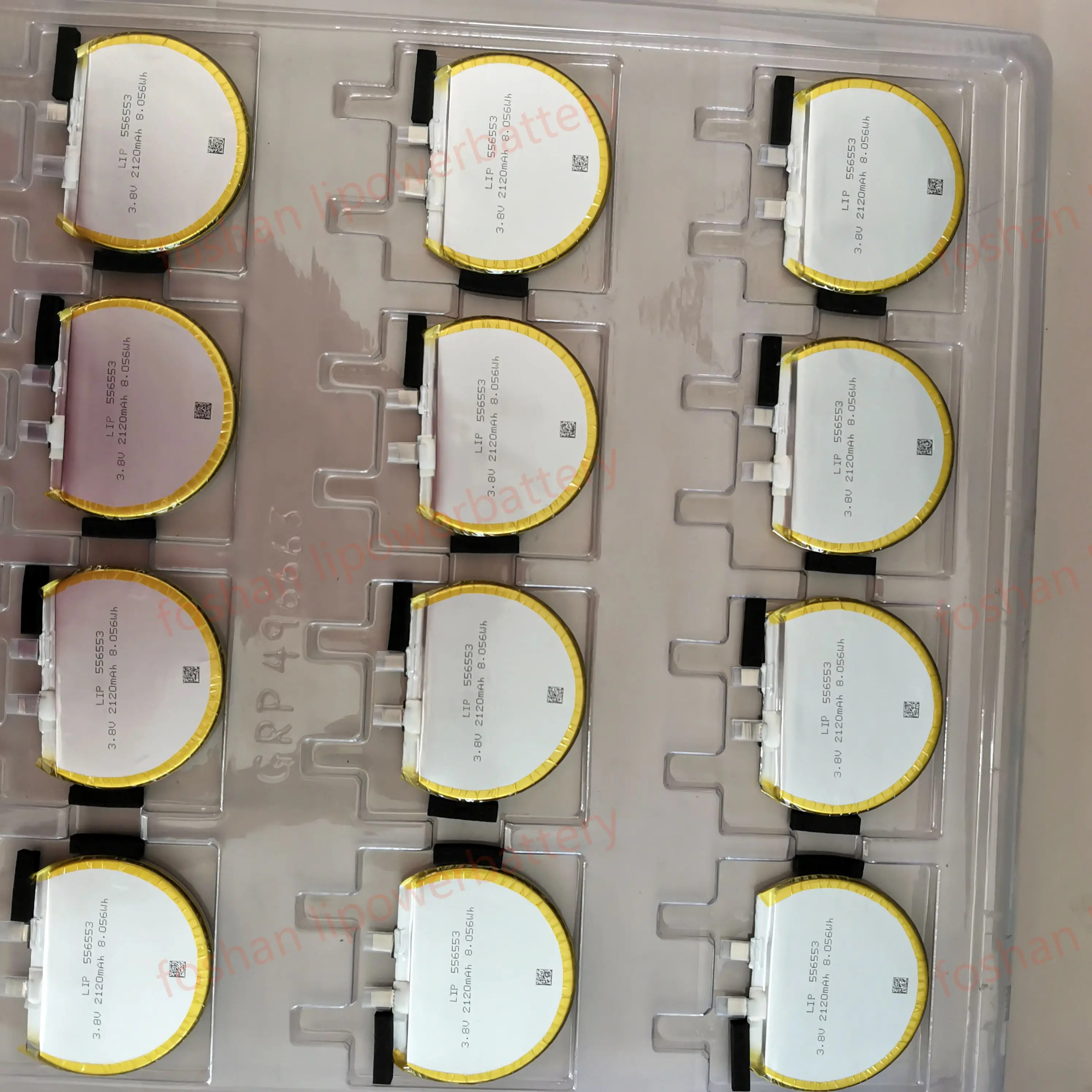 cylindrical battery round 556553 2120mah 2000mah rechargeable lipo battery 3.7v lithium ion batteries for power bank