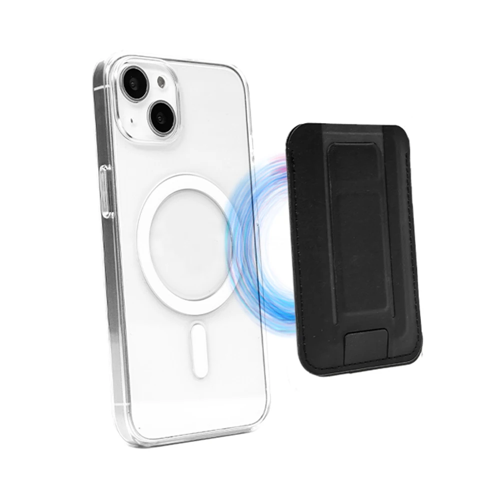 New Releases 2022 Smartphone Portable Leather Mobile Phone Stand Magnetic PU Leather Card Foldable Phone Bracket Holder