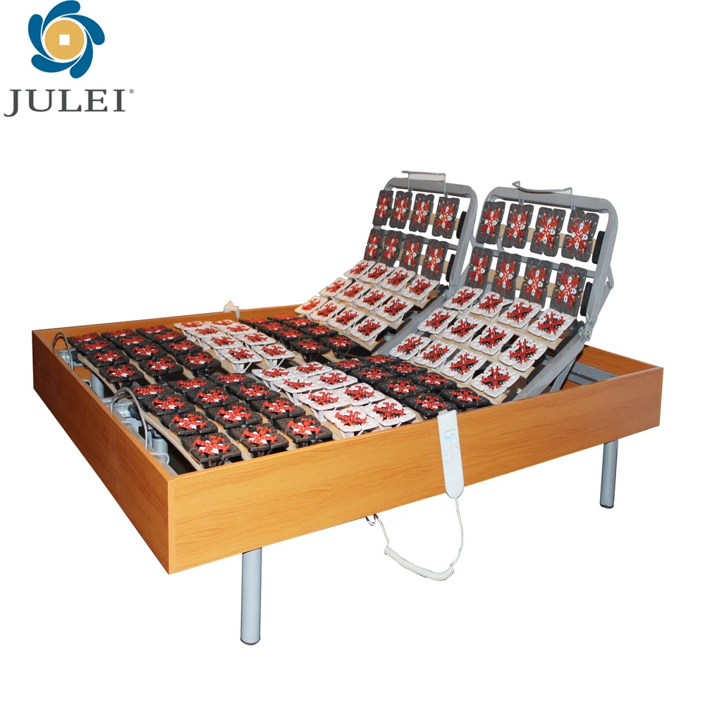 Modern bedroom furniture European hot selling motor adjustable bed wireless remote control foldable frame