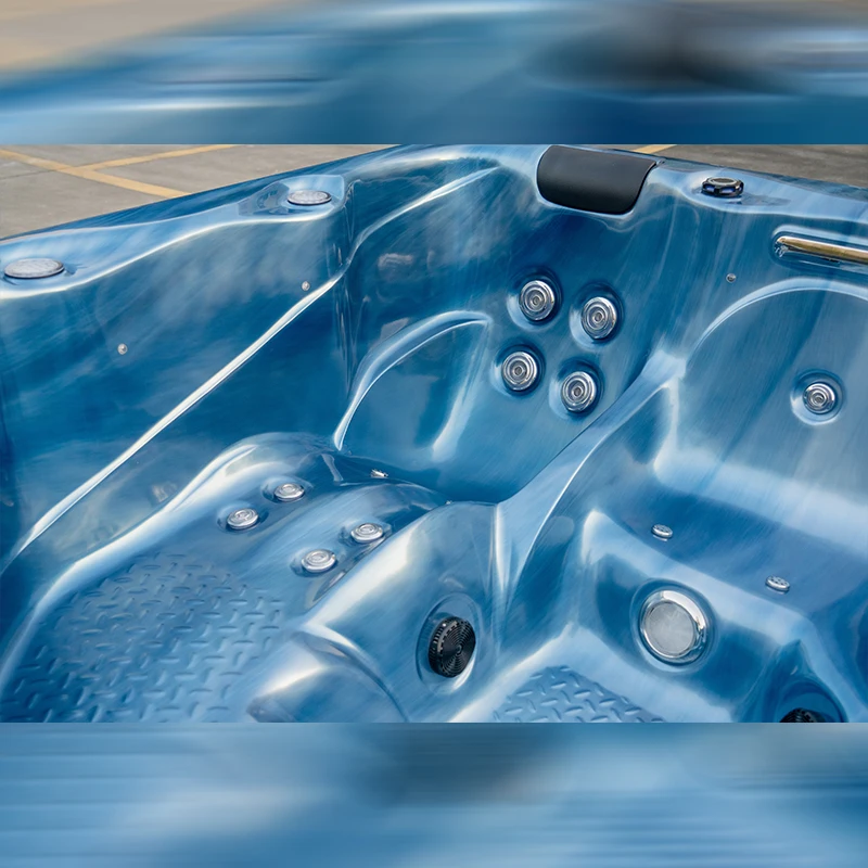 Hot Selling Cheap whirlpool massage Acrylic Hottubs 5 person Balboa Outdoor hot Tub Spa Sex Spa Tubs