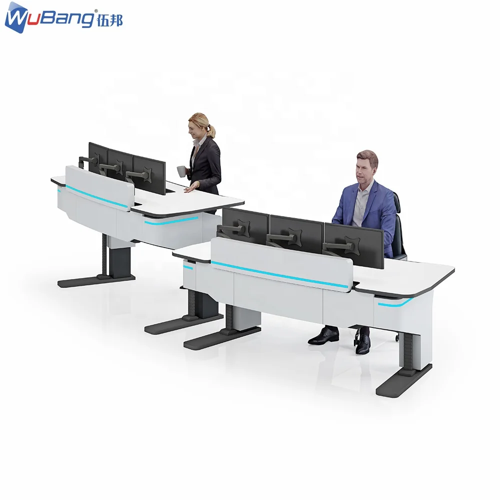 Multi Combination Design Dispatch Room Smart control room furniture /console Height Adjustable ergonomic Control Console desk