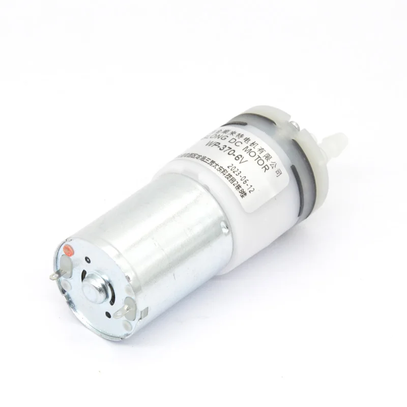 ASLONG WP-370 6V 12V high-power small micro water pump with intake and exhaust ports, low noise water pump motor