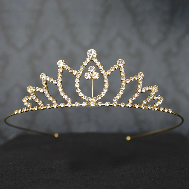 Wholesale bride Princess Wholesale Pageant Shiny Rhinestone Tiara  Crown  For Wedding Hair Accessories