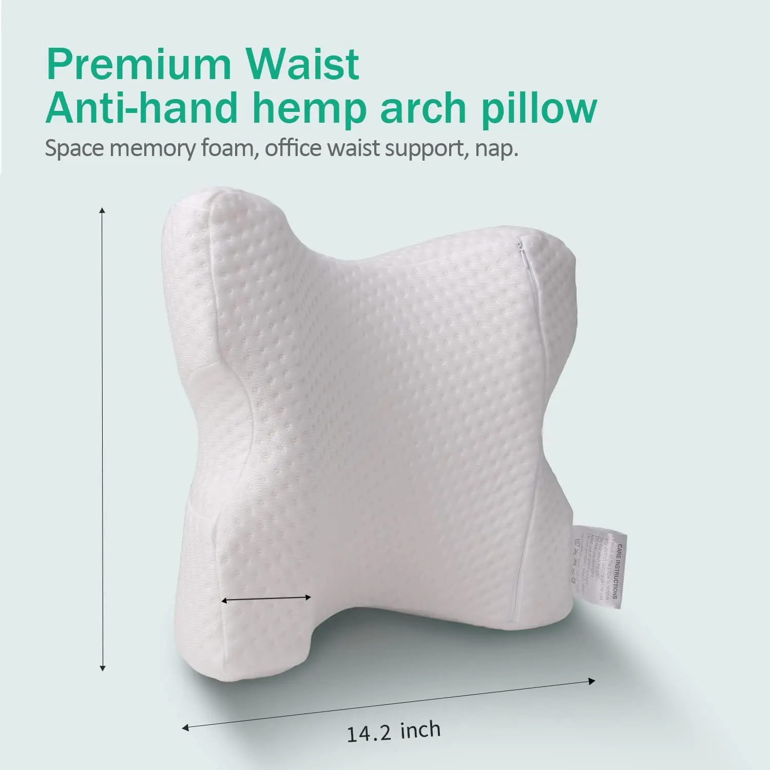 New Arch U Shaped Curved Memory Foam Nap Pillow Relieve Neck Pressure Office & Hotel Use Knitted Technique Removable Feature