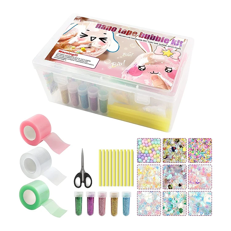 High Quality Funny Nano Tape Bubble Kit for Kids Super Elastic Bubble Balloons, Party Favors and Fidget Toys for Girls
