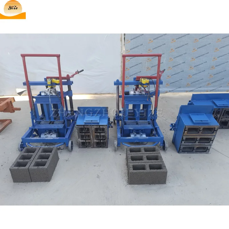 Industrial ecological cement brick moulding maker small solid brick making machines hollow block cement  brick making machinery