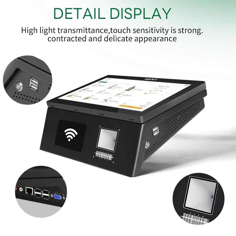 HBAPOS New Design 11.6inch Touch Screen Price Checker Machine with Barcode Scanner All in One Pos