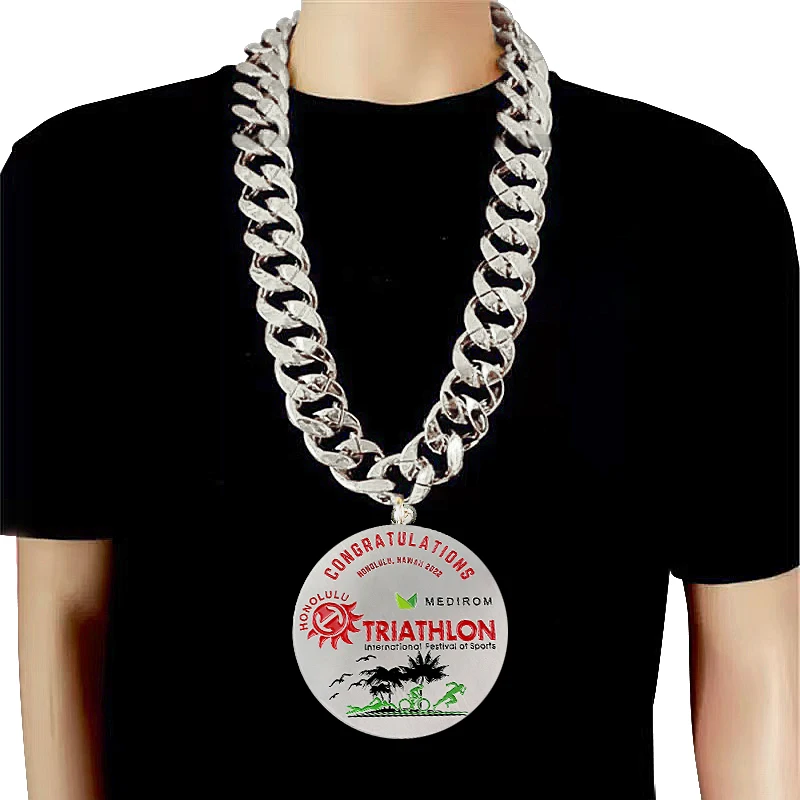 high quality oem big size common competition triathlon medals