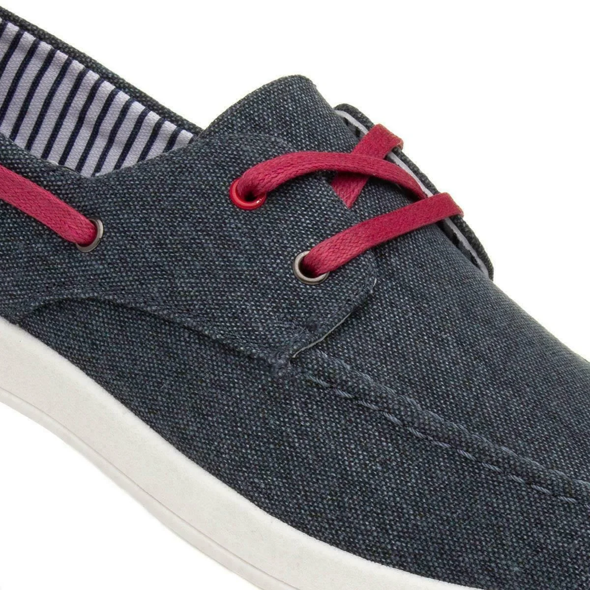 New fashion cemented Canvas lace up boat shoes men casual footwear walking shoes