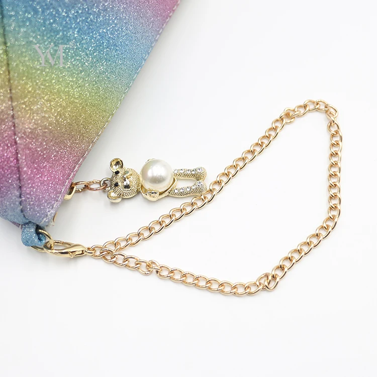 PVC leather cosmetic bags triangle oem colorful small pouch make up bag for women