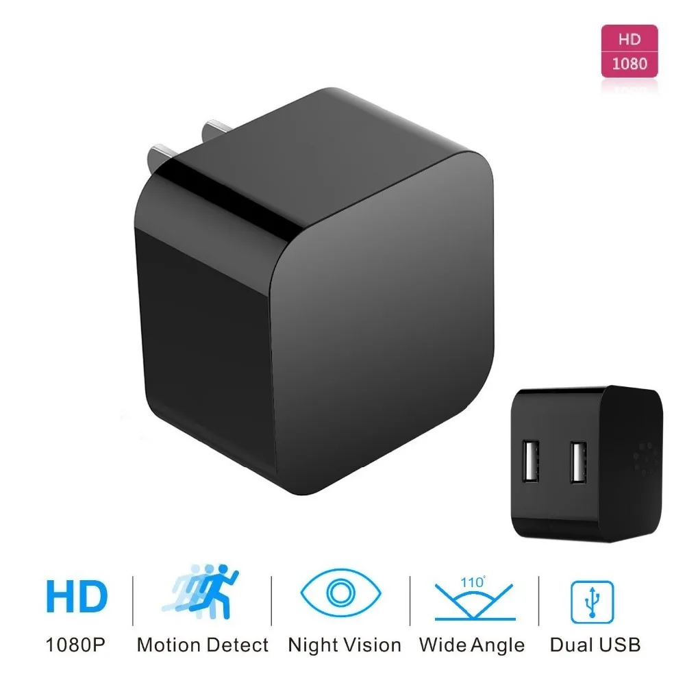 Новейшая Скрытая шпионская мини-камера DV 1080p Full HD мини-камера DV шпионская телефонная камера адаптер настенное зарядное устройство с небольшой шпионской камерой