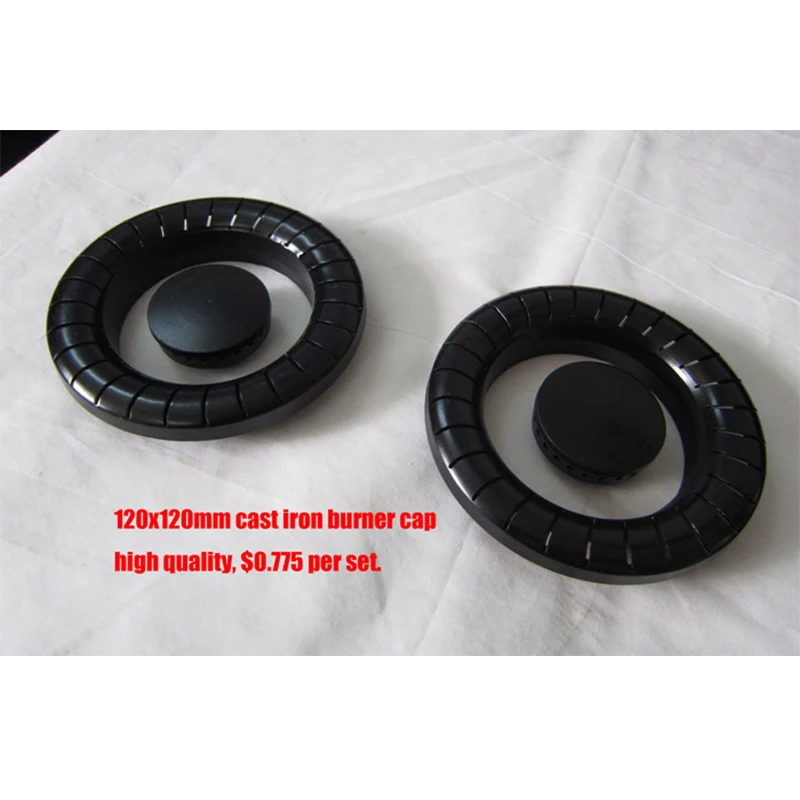 
Special price burner size120x120mm cast iron cap 2 glass energy-saving green color gas stove 