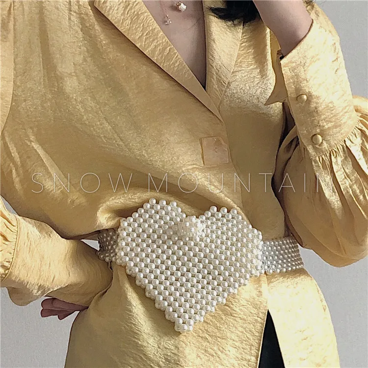 fashion heart shape  beads bag making waist bag