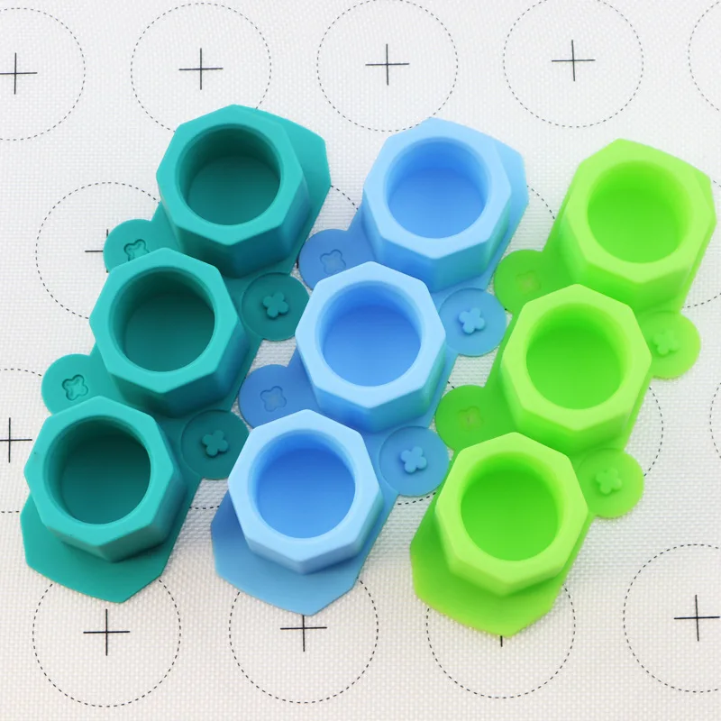 3 Hole Silicone Concrete Mold Ceramic Clay Craft Casting Concrete Cup Shape Mould Flower Pot Vase Ice Cube Tray DIY Ice Mold