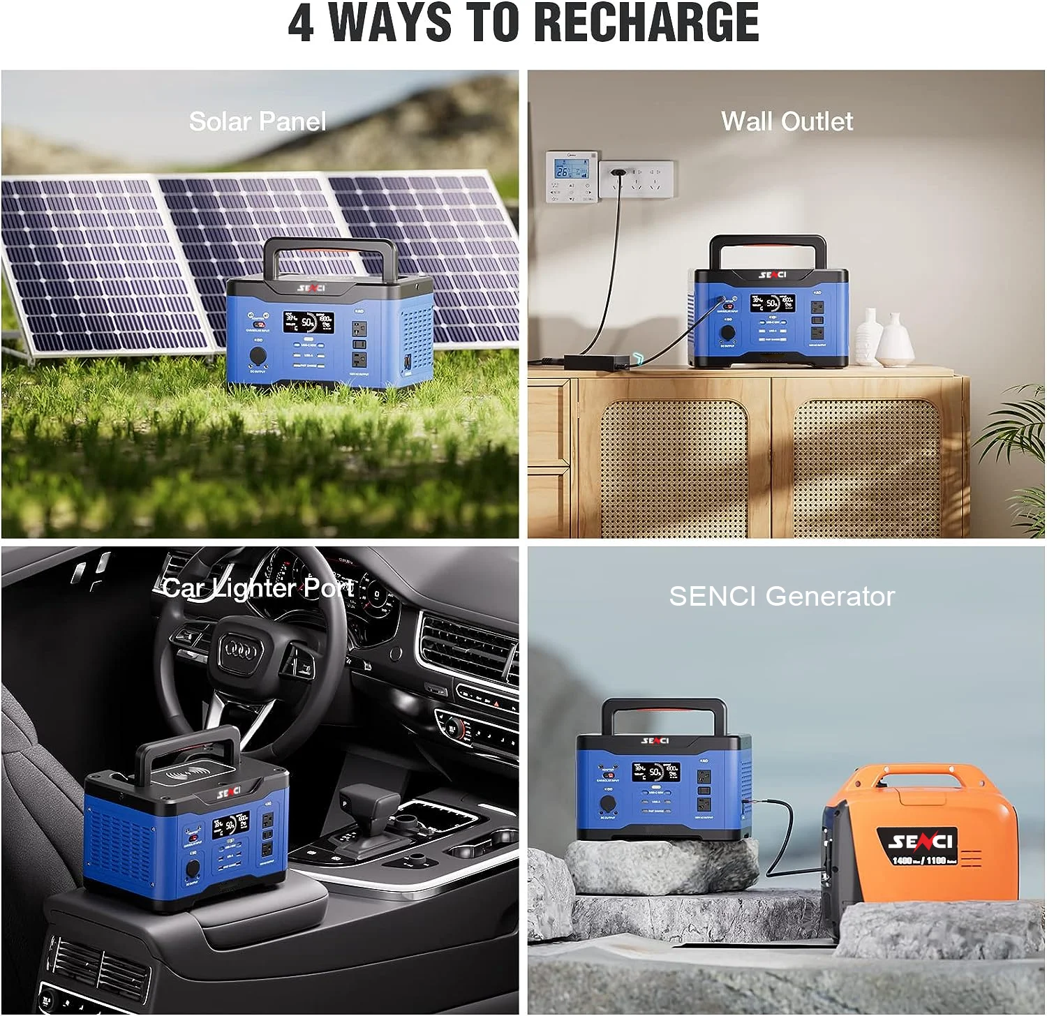 Senci 1800W 12v lifepo4 battery home power backup home battery backup station power supply for gaming laptops electric car