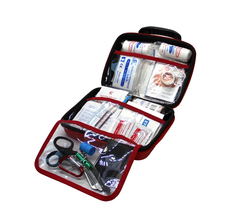 Certificate Small Travel Hard Cover Shell Carrying Tool EVA Medical First Aid Kit Case With Lining Velvet