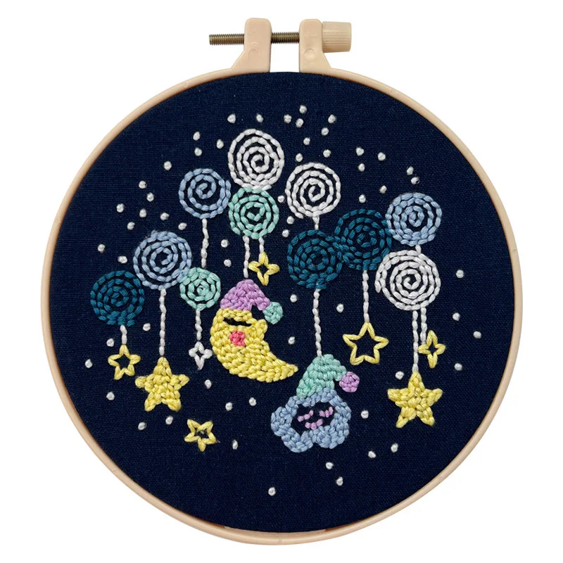 Good Night Swan Punch Needle Kits,Punch Needle Set,Punch Needle Kit Beginner With Punch Needle,Yarn,Printed Pattern,Instructions