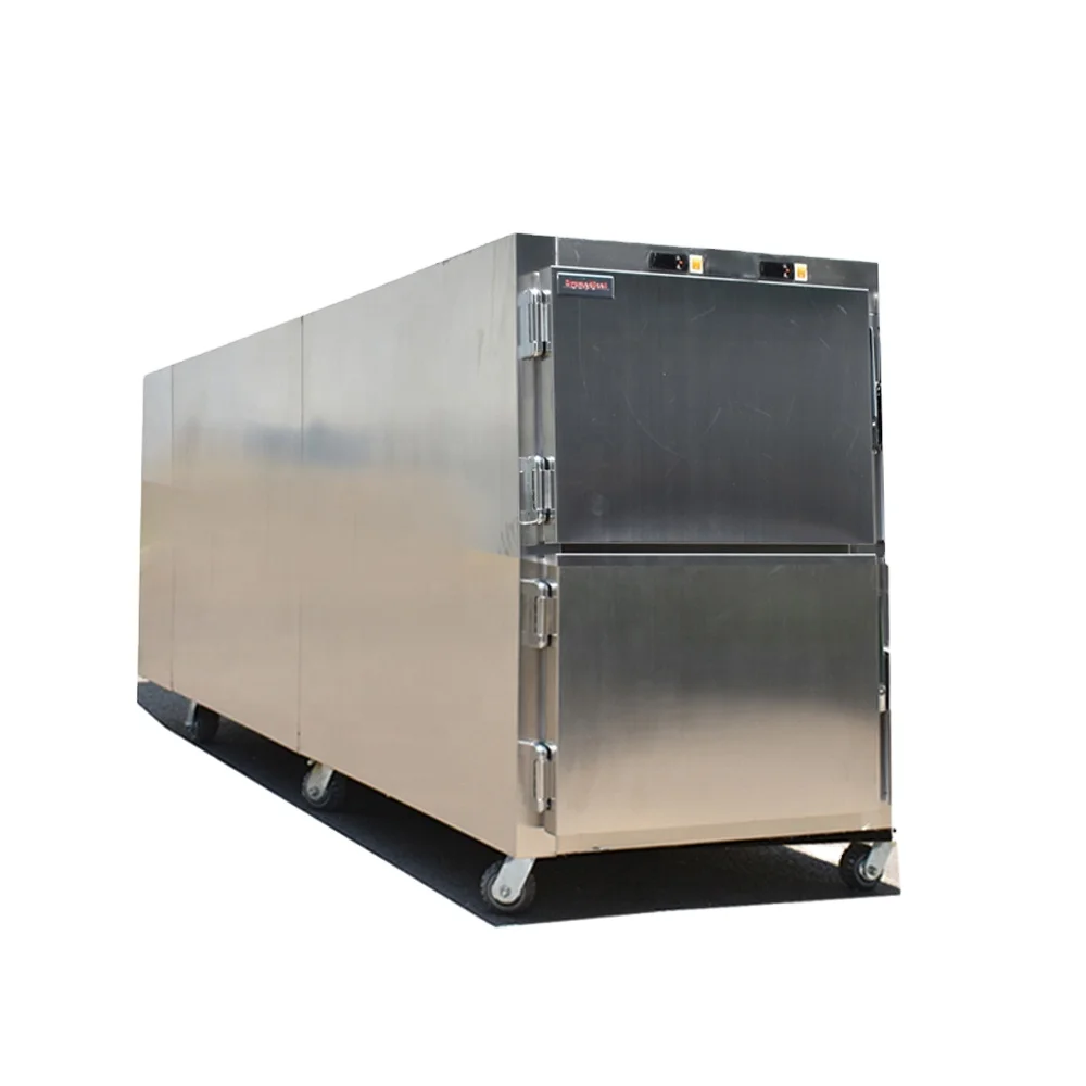 SYSMEDICAL 304 stainless steel material 2 body mortuary refrigerator morgue freezer funeral supplies manufacture