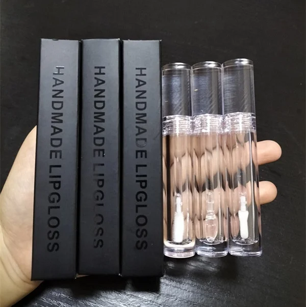 Hot Sale Black Eyelash Lipstick Boxes Custom Logo Cosmetic Lipgloss Packaging Box W20*H120mm