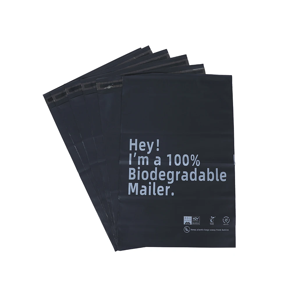 Low Moq Cheap Custom 100% Compostable Poly Mailers Personalized Mailing Bags Envelope For Business
