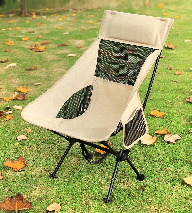 Ground Folding Chair, Beach Chair, Camping Chair Lightweight Aluminum Travel Fabric Foldable Customized Outdoor Furniture