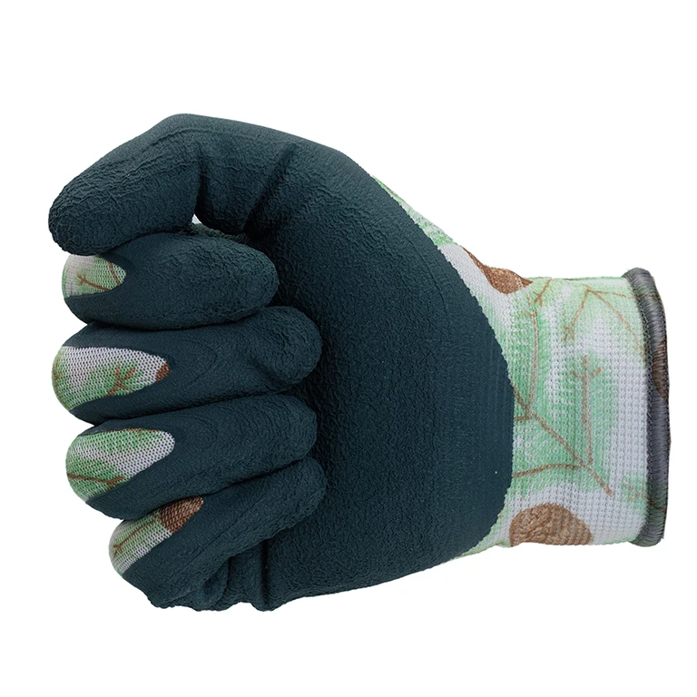Planting Use Polyester Coated Foam Latex Gloves for Work Farming