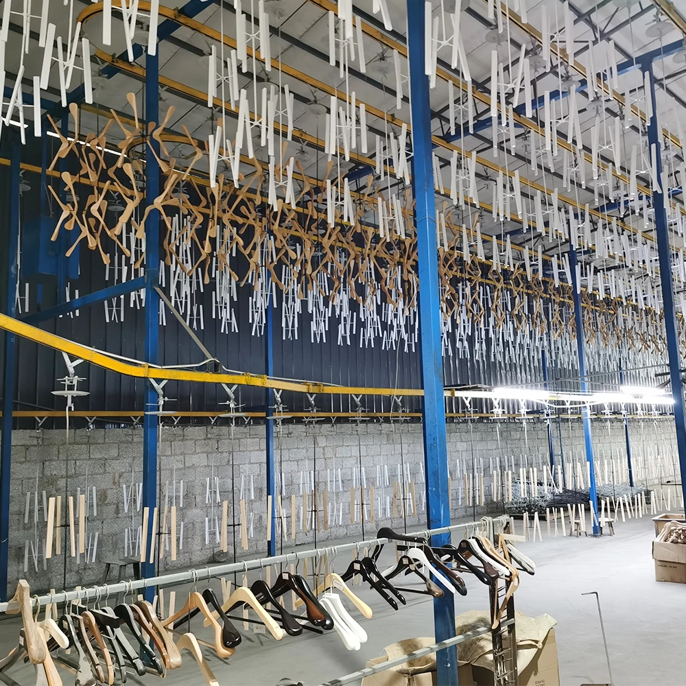 Good quality wooden clamp pants skirt wig hair  extension hanger