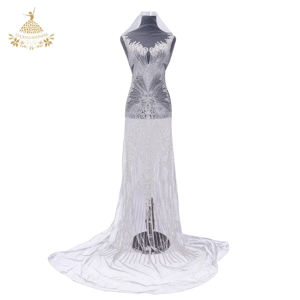 Rhinestone Wedding Large dress bead applique party wedding crystal patches