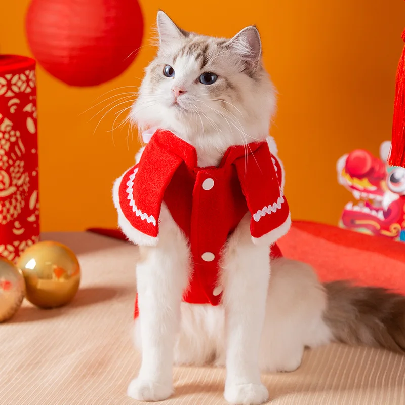 Hot new design autumn winter Halloween Christmas jackets towel clothes dress up dog cat Christmas pet clothes