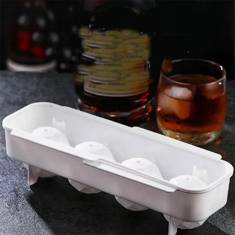 2021 hot new product quality original household silicone round ice making mold box