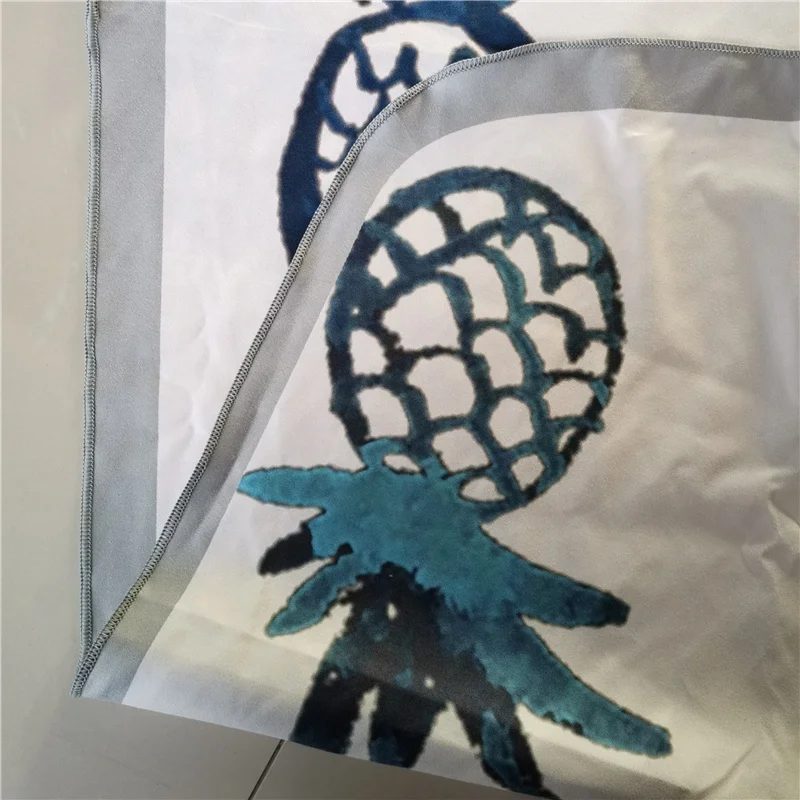 Custom Bottle Shape Microfiber Suede Beach Towel Double Sides Printed Pattern