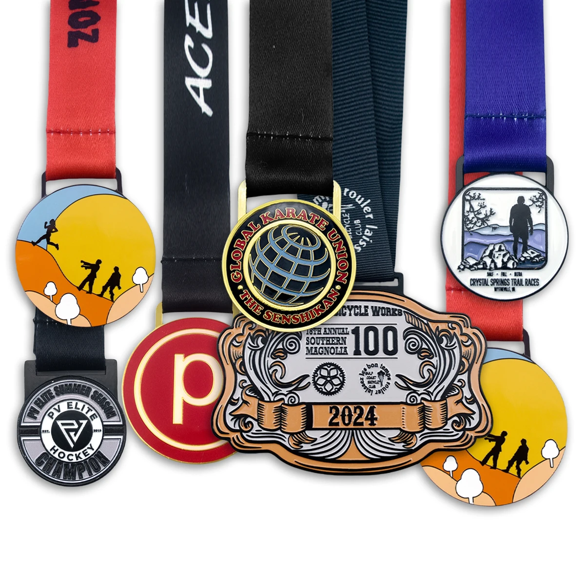 Factory Direct Sell Custom Design  Gold Silver Bronze  Carnival Orden Marathon Event Medal Award Activity Medallion