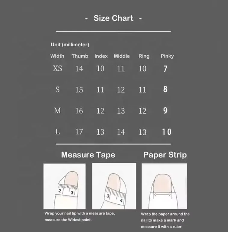 Cute cartoon Fashion Design handmade Custom Middle almond  ABS Acrylic press on nails
