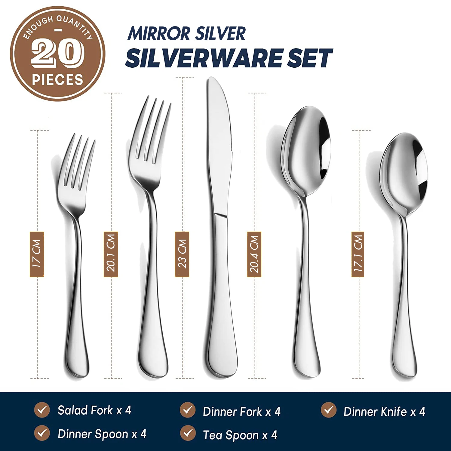 Custom Stainless Steel Traditional Cutlery Sets Wedding Silverware Weddings Tableware Travel Silver Flatware Set