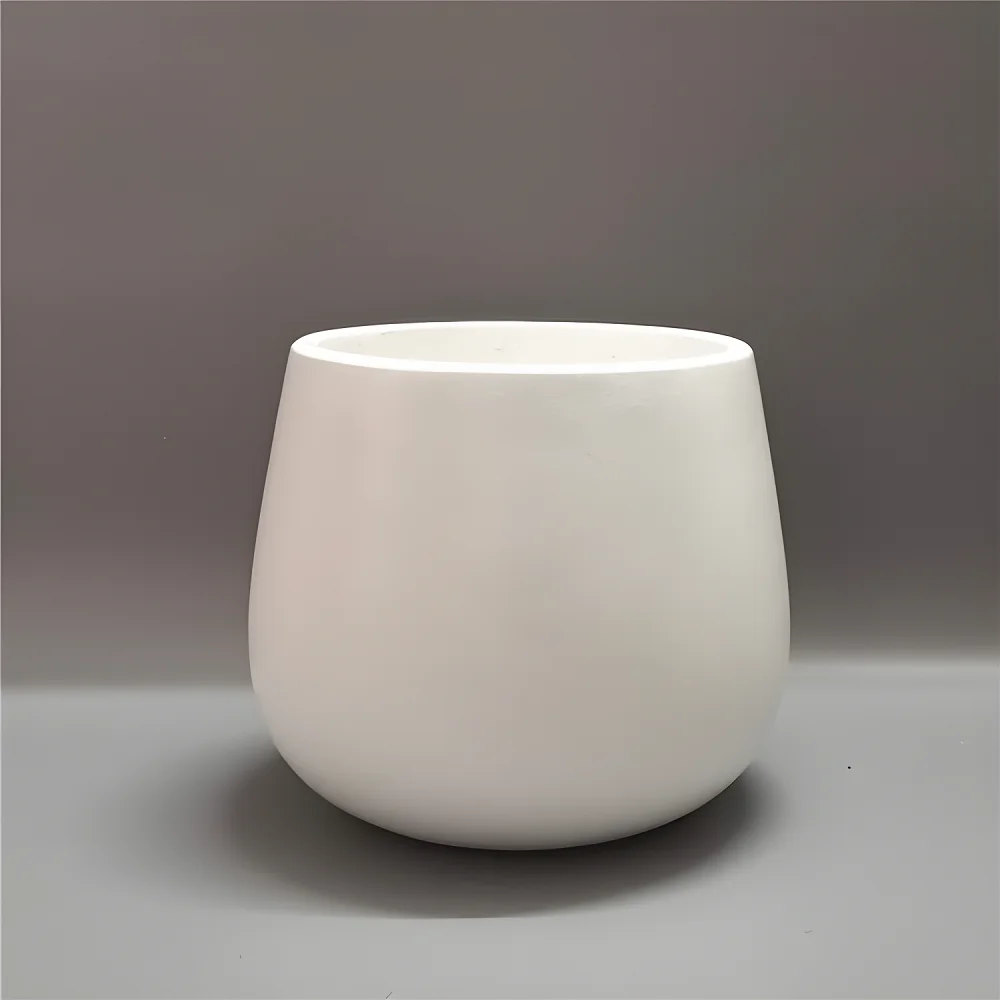 Wholesale lightweight durable round bowl shape indoor flower pot office tabletop vase ornaments windowsill flower pot