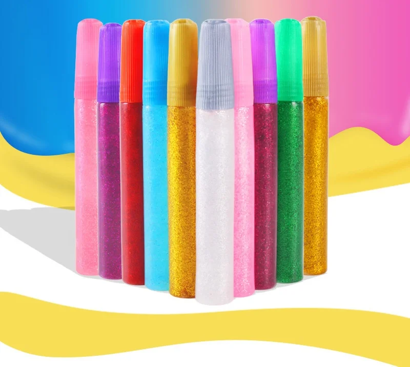 Hot Sale colorful Powder Glue DIY Glitter Glue Waterproof For Party Decoration
