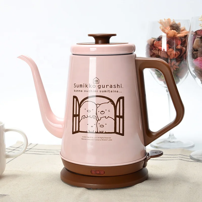 electric coffee kettle stainless steel 1000ML fast boil water portable one switch easy to use wireless electric coffee pot