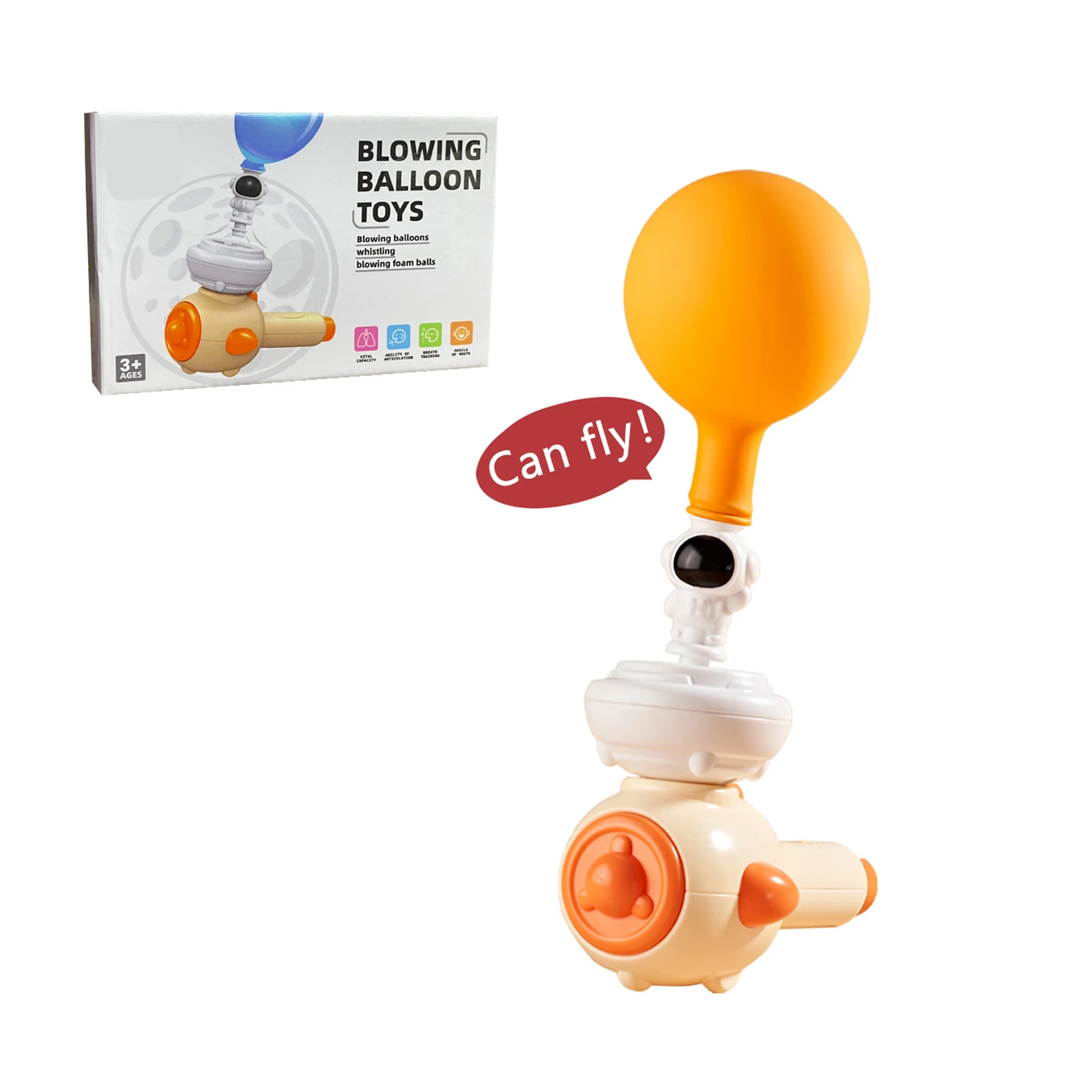 Novelties Toy 2024 New Arrival Balloon Blowing Foam Ball Toy For Kid Educational  Children Training Toy Top Selling
