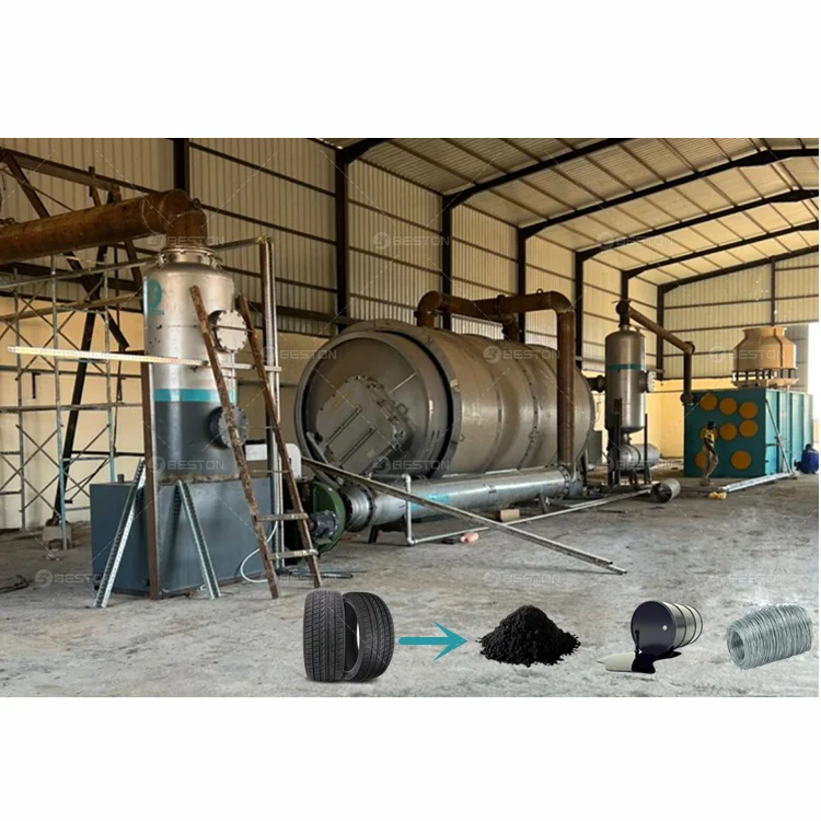 Beston Group BLJ-16 Waste Tyre Pyrolysis Oil Plant for Sale