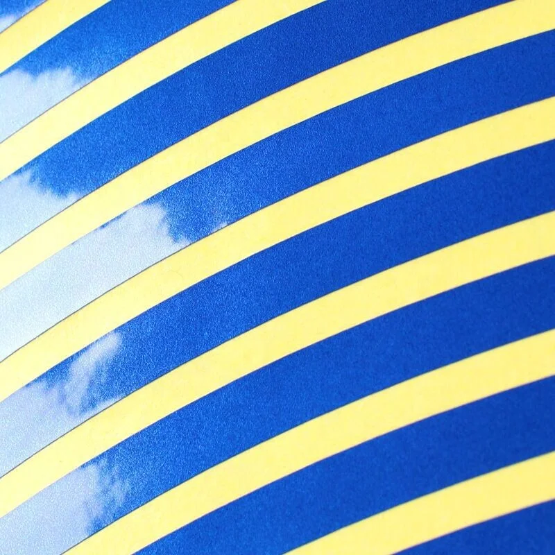 Colorful Hyper Spectrum Reflective Wheel Rim Tape Stripes Sticker Universal for 12'/18' Motor bike and Car Wheels