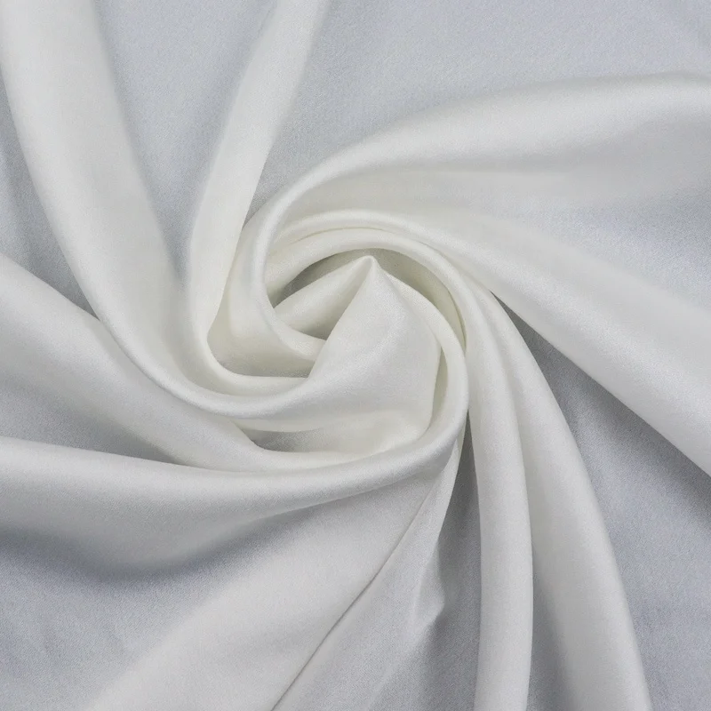 16 momme pure silk fabric eco-friendly 140 cm width robe dress printed white silk fabric for clothing pillowcase