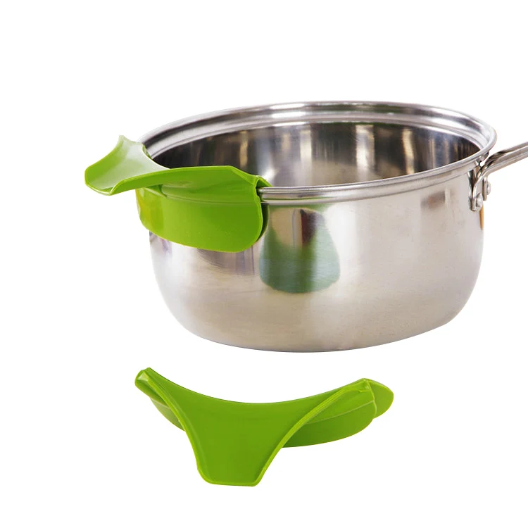 
Spill-Proof Kitchen Funnel Household General Use Colorful Easy To Use Pot Mouth Funnel Silicone Round Deflector For Liquid 