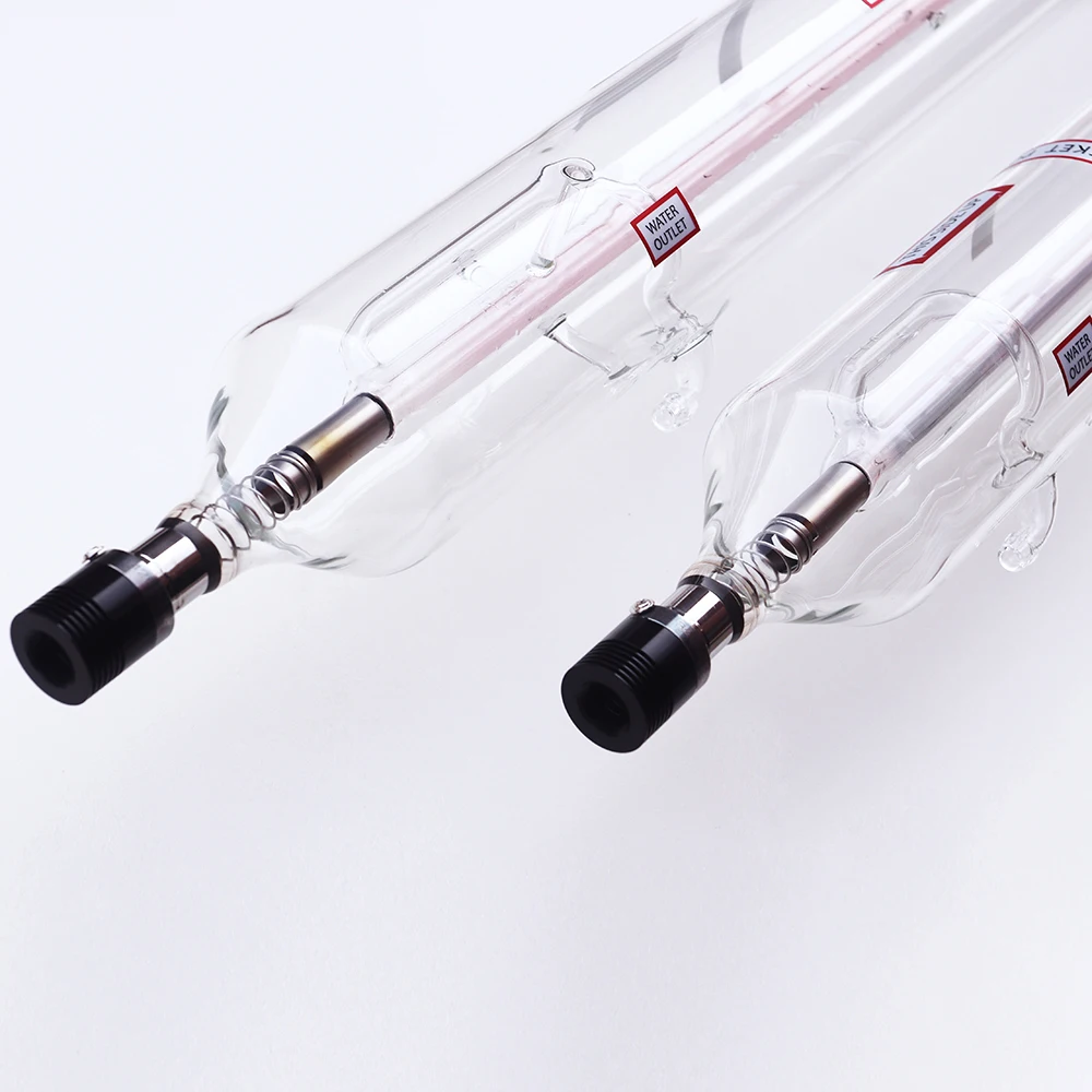 60W 75W 80W 1100mm*80mm 90w 1250mm 100w 1400mm 130w 1650mm CO2 Laser Tube Refill Red Dot Pointer Metal Head Co2 Laser Lamp