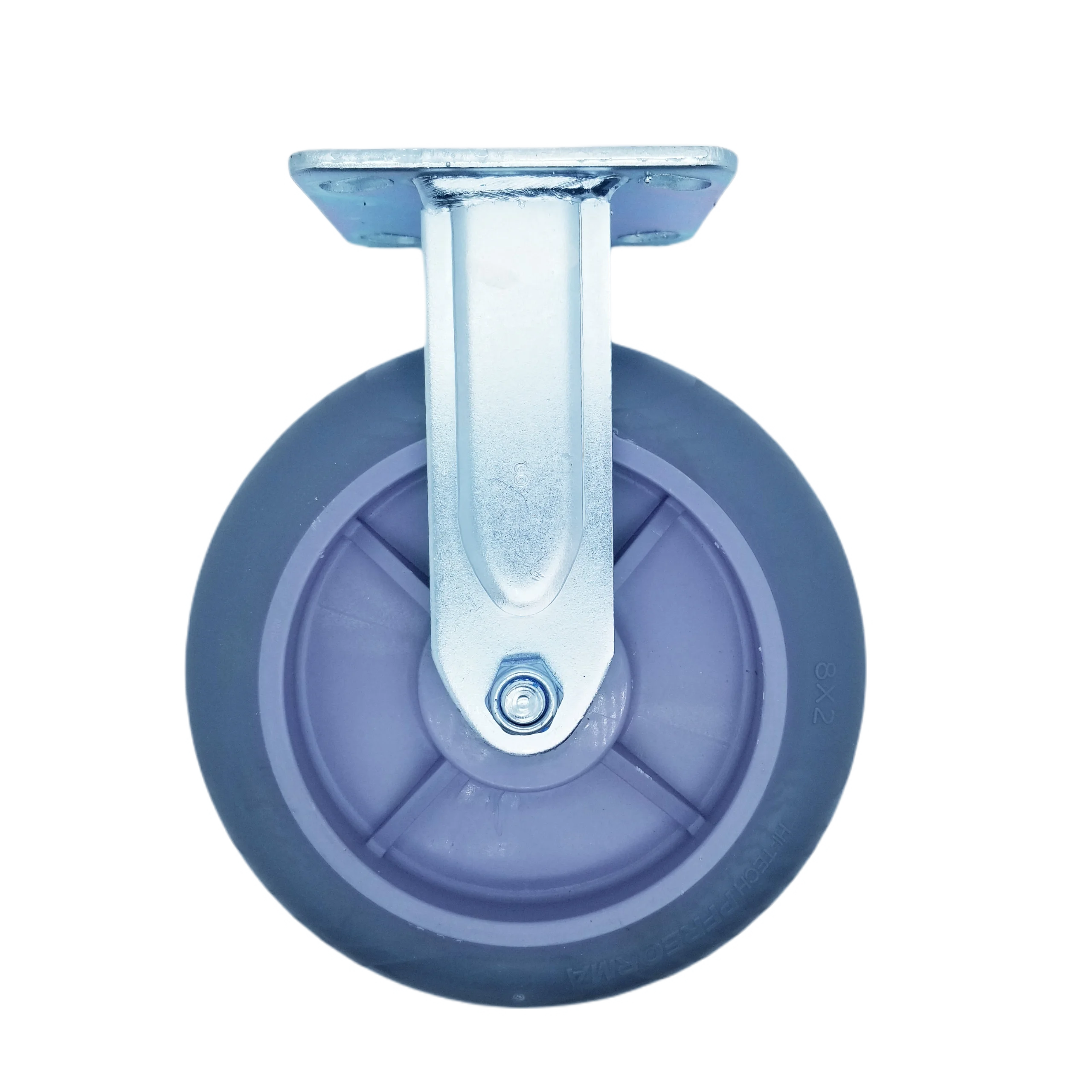 Premium OEM Factory Smooth Durable TPR 6 Inches Load 310kg Round Edge Fixed Heavy Duty Caster Wheels