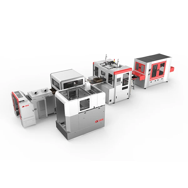 
New Design High Speed Intelligent Cosmetic Rigid Paper Box Making Machine 