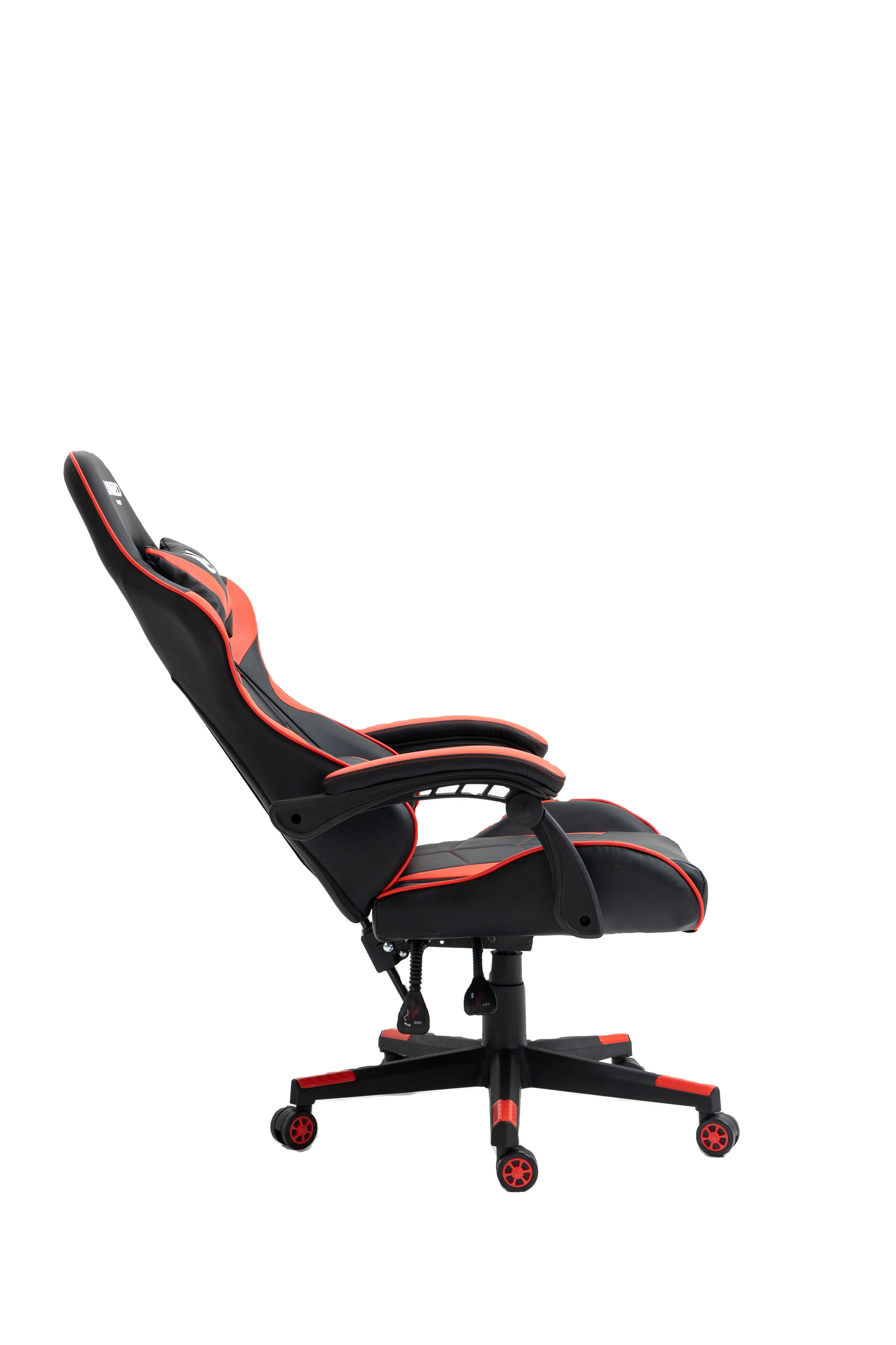 Classic Commercial Swivel Office E-Sports Gaming Chair Removable Head Lumbar Pillows Reclining Revolving Made Leather Metal