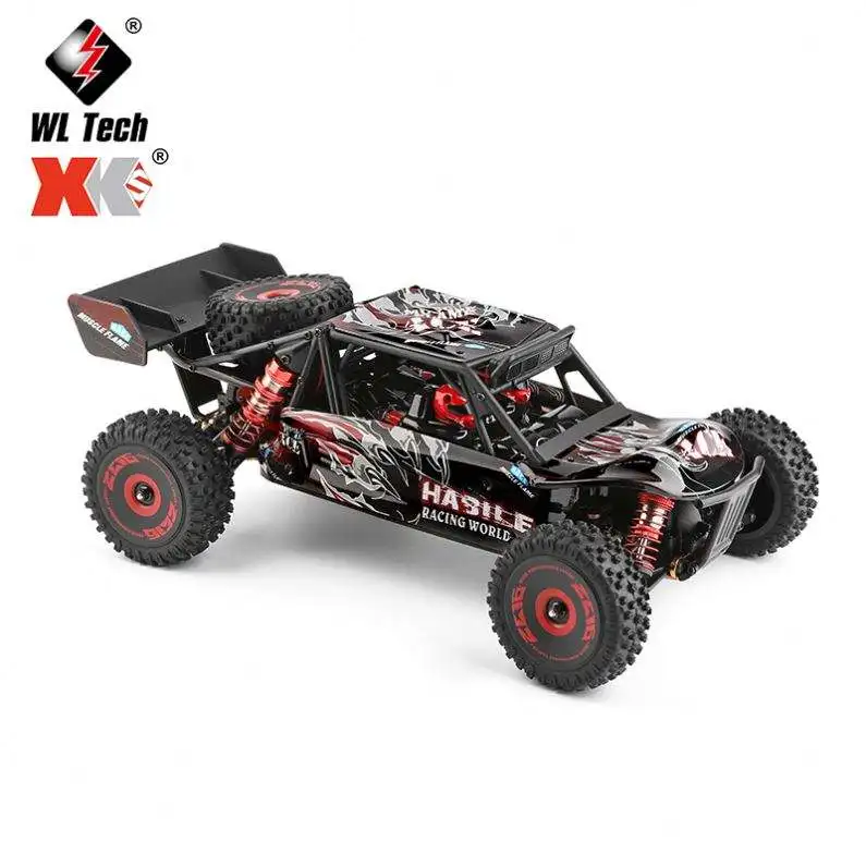 Wltoys 124016 электрический бесщеточный Радиоуправляемый грузовик 1/12 4WD сплав гоночный скоростной автомобиль в пустыне 75 км/ч