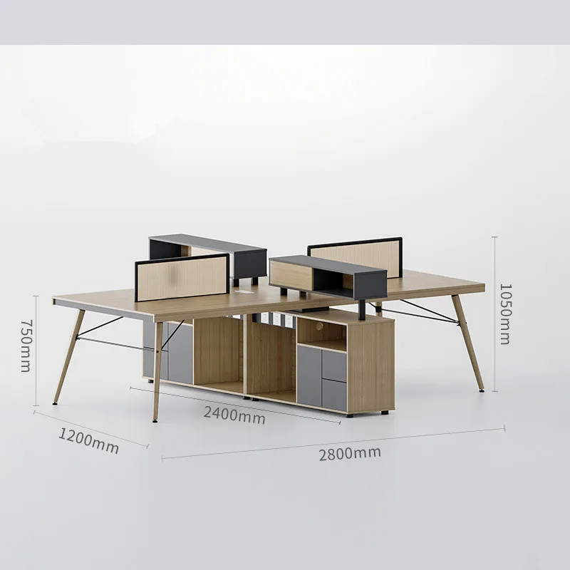 Modern staff 1/2/3/4/6/8/10 people workstation office desk for staff office desk chair