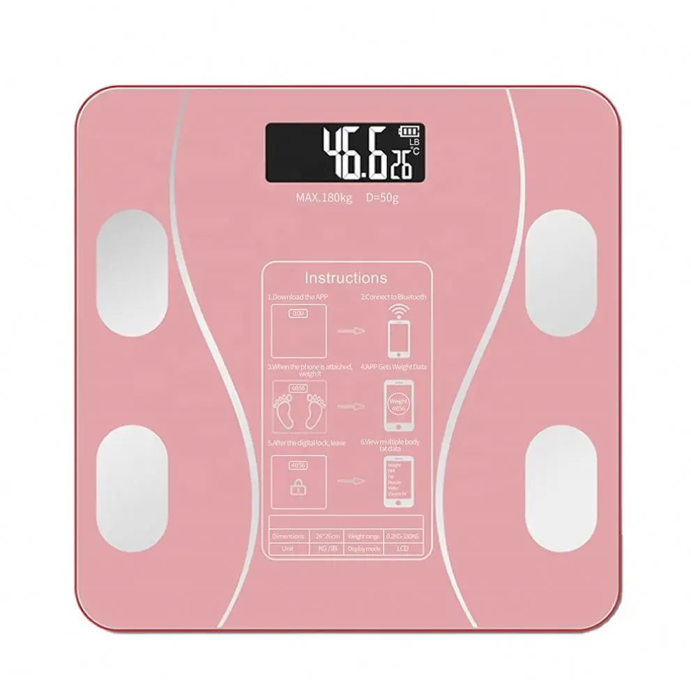 Precision Household Electronic Body Fat Scale Large Color Screen Accurate Weight and Body Fat Testing for Home Use