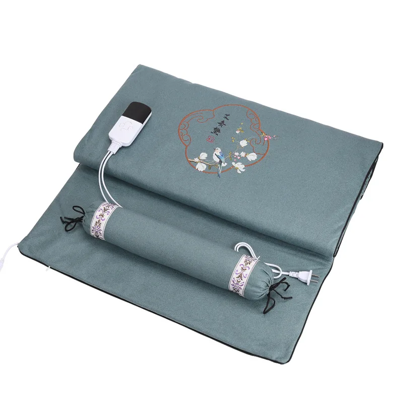 Lemei chinese herbal medicine filling linen blanket moxa mat warm the body electric blanket moxibustion